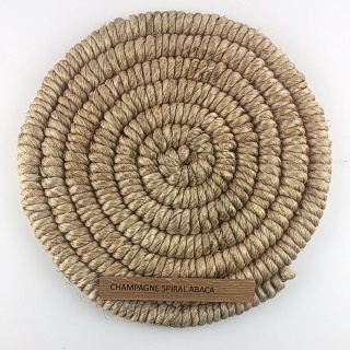 Abaca:- Spiral Weave Braid Champagne